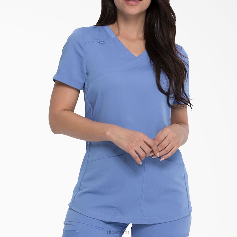 ravnoteža mock wrap scrub top žene Dickies strop plava (cbl) 6BPL62537 odjeća
