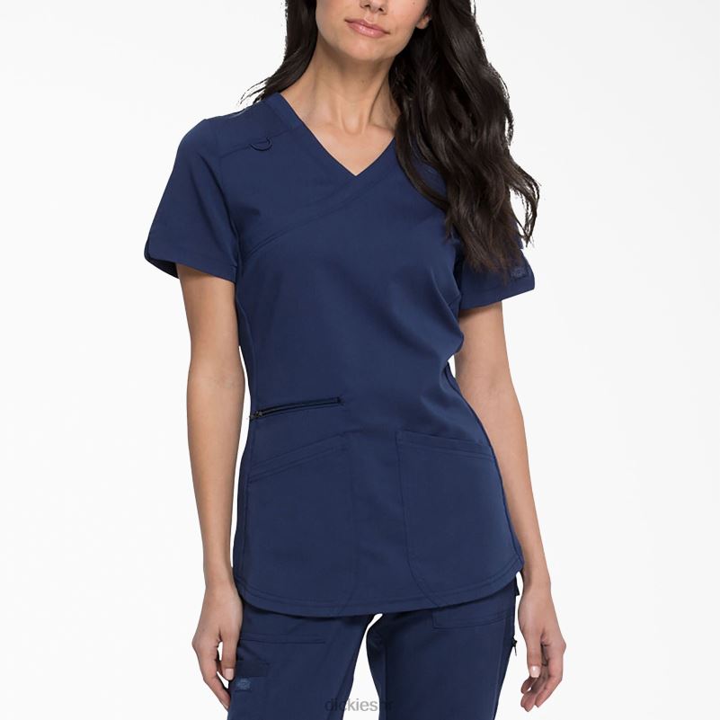 ravnoteža mock wrap scrub top žene Dickies tamnoplava (nvy) 6BPL62540 odjeća