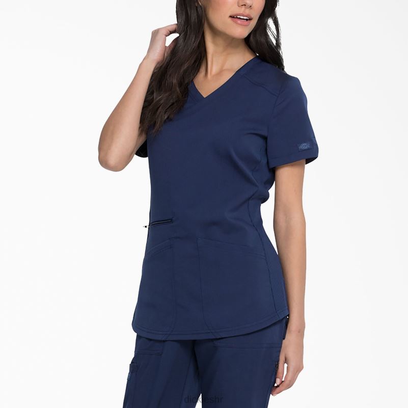 ravnoteža mock wrap scrub top žene Dickies tamnoplava (nvy) 6BPL62540 odjeća