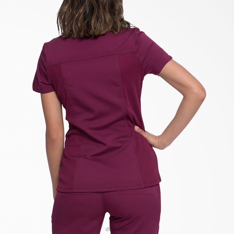 ravnoteža mock wrap scrub top žene Dickies vino (pobjeda) 6BPL62543 odjeća