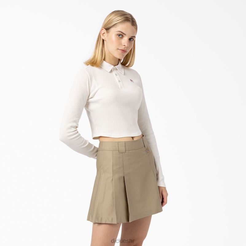 tallasee skraćena polo majica dugih rukava žene Dickies bijelo (wh) 6BPL62201 odjeća