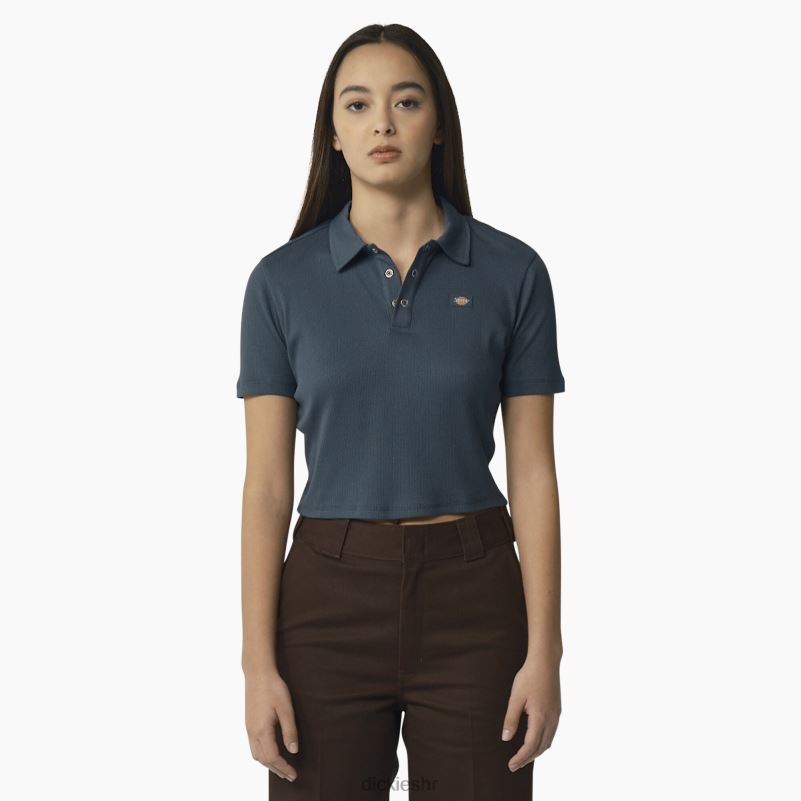 tallasee skraćena polo majica kratkih rukava žene Dickies zračno plava (af) 6BPL62129 odjeća