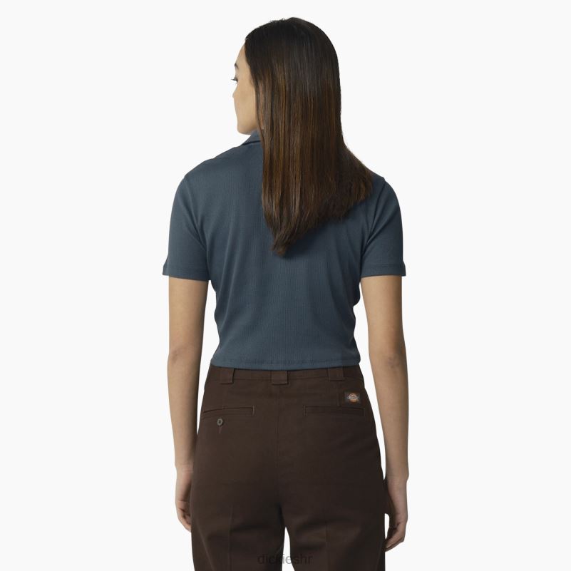 tallasee skraćena polo majica kratkih rukava žene Dickies zračno plava (af) 6BPL62129 odjeća