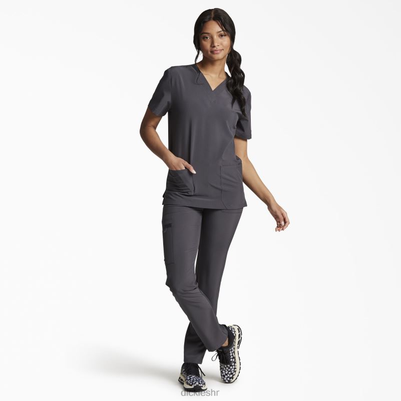 unisex eds osnovni top s v-izrezom muškarci Dickies kositar siva (klupa) 6BPL61405 odjeća