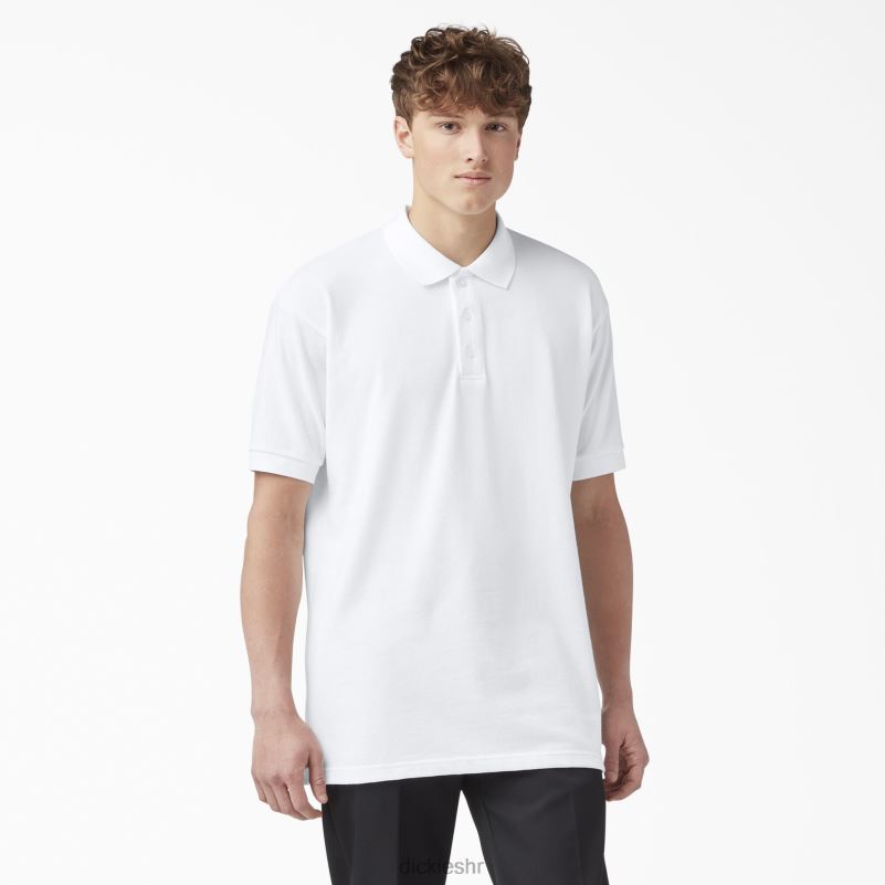 veličina za odrasle pique polo majica kratkih rukava muškarci Dickies bijelo (wh) 6BPL6667 odjeća