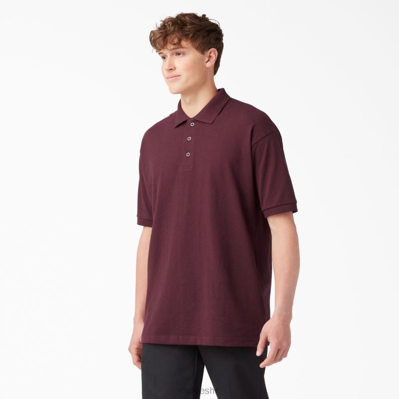 veličina za odrasle pique polo majica kratkih rukava muškarci Dickies bordo (od) 6BPL6661 odjeća