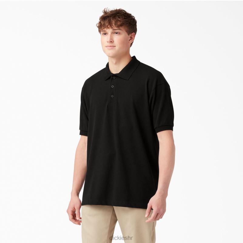 veličina za odrasle pique polo majica kratkih rukava muškarci Dickies crna (bk) 6BPL6660 odjeća