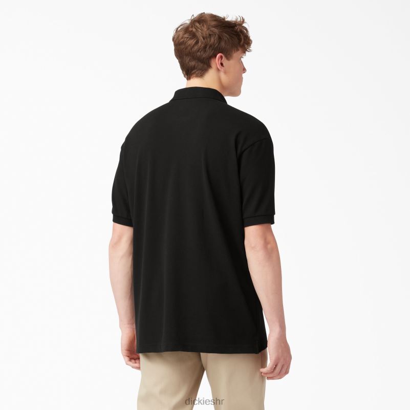 veličina za odrasle pique polo majica kratkih rukava muškarci Dickies crna (bk) 6BPL6660 odjeća