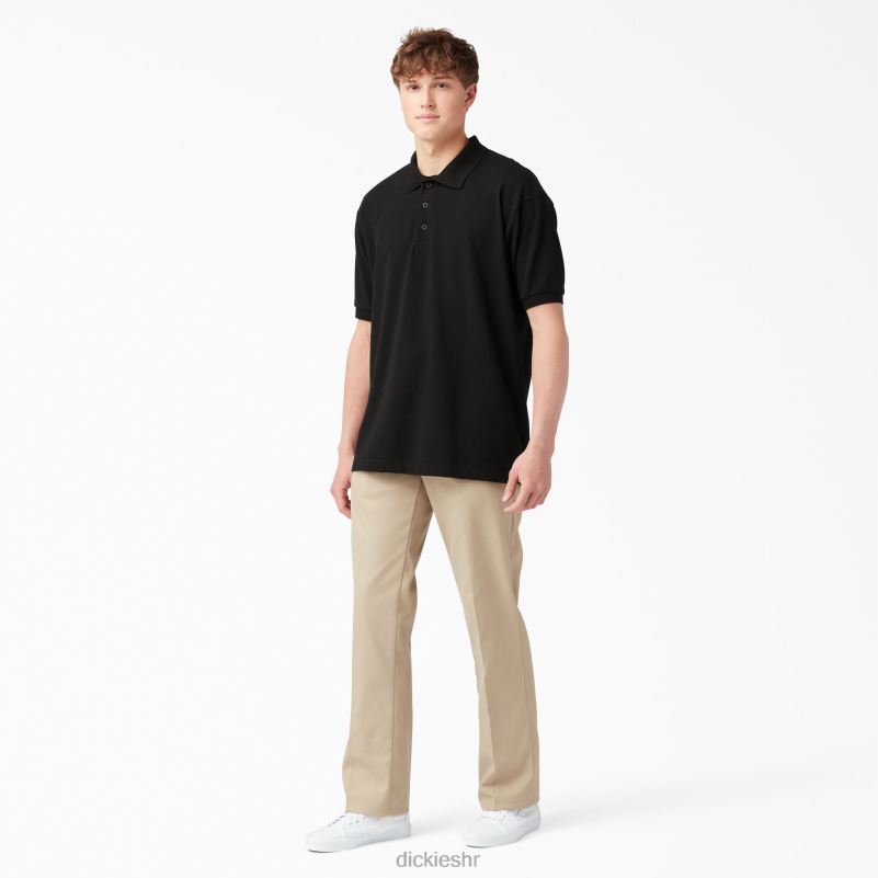 veličina za odrasle pique polo majica kratkih rukava muškarci Dickies crna (bk) 6BPL6660 odjeća