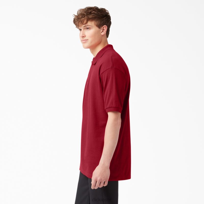 veličina za odrasle pique polo majica kratkih rukava muškarci Dickies engleski crveni (er) 6BPL6663 odjeća