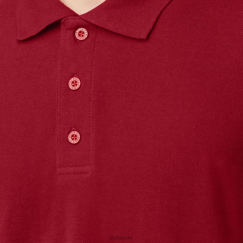veličina za odrasle pique polo majica kratkih rukava muškarci Dickies engleski crveni (er) 6BPL6663 odjeća