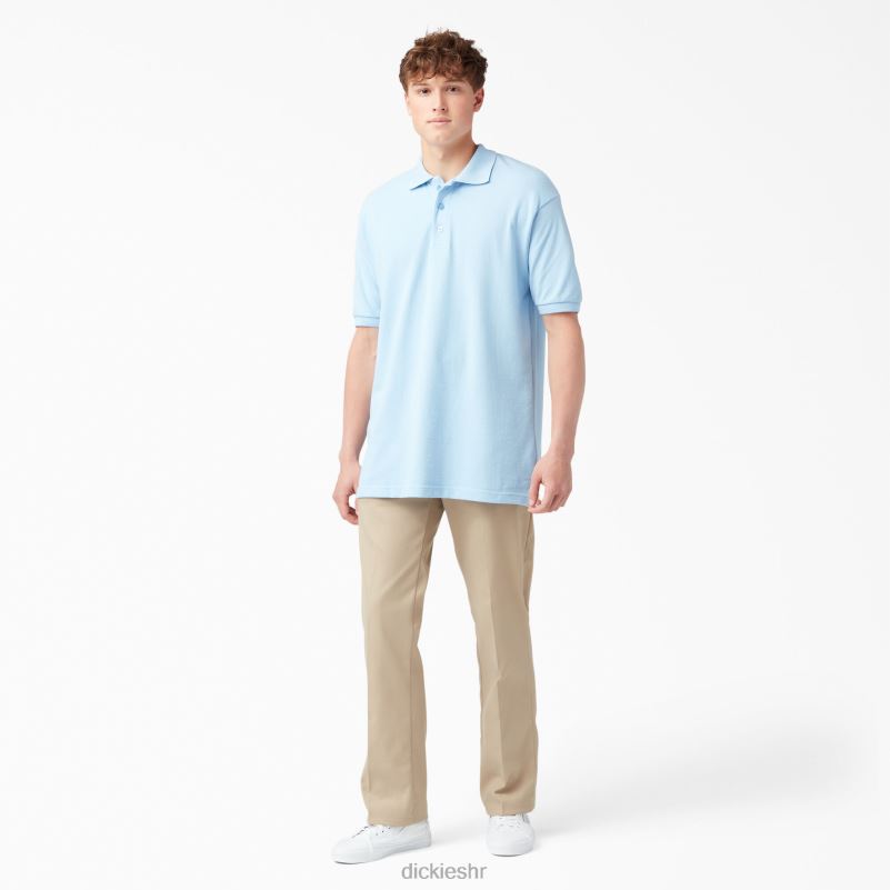 veličina za odrasle pique polo majica kratkih rukava muškarci Dickies svijetloplava (lb) 6BPL6666 odjeća