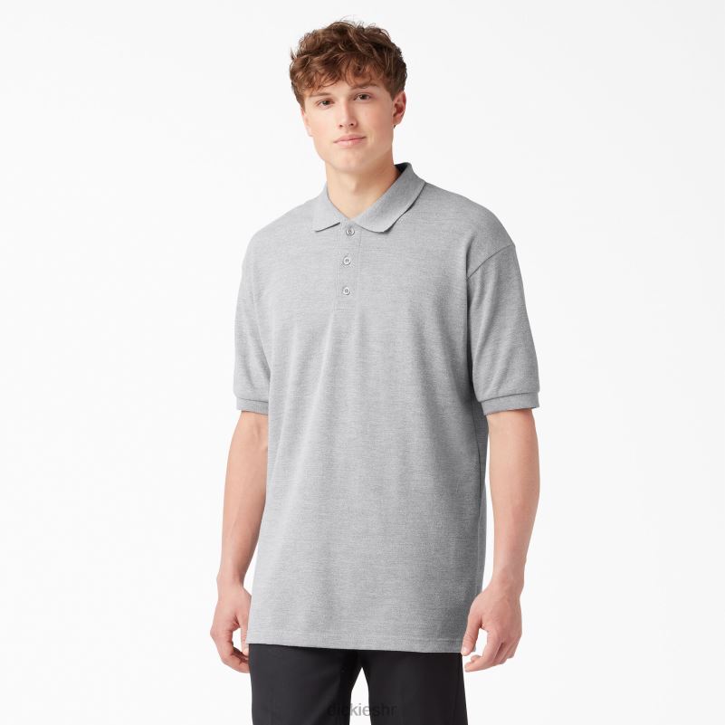 veličina za odrasle pique polo majica kratkih rukava muškarci Dickies vrijesak sivi (hg) 6BPL6665 odjeća