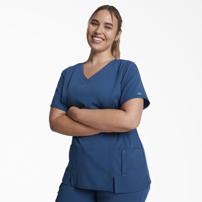 xtreme rastezljiva majica s v-izrezom žene Dickies karipsko plava (crb) 6BPL62463 odjeća