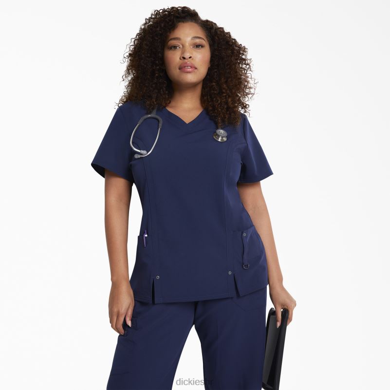 xtreme rastezljiva majica s v-izrezom žene Dickies tamnoplava (nvy) 6BPL62470 odjeća