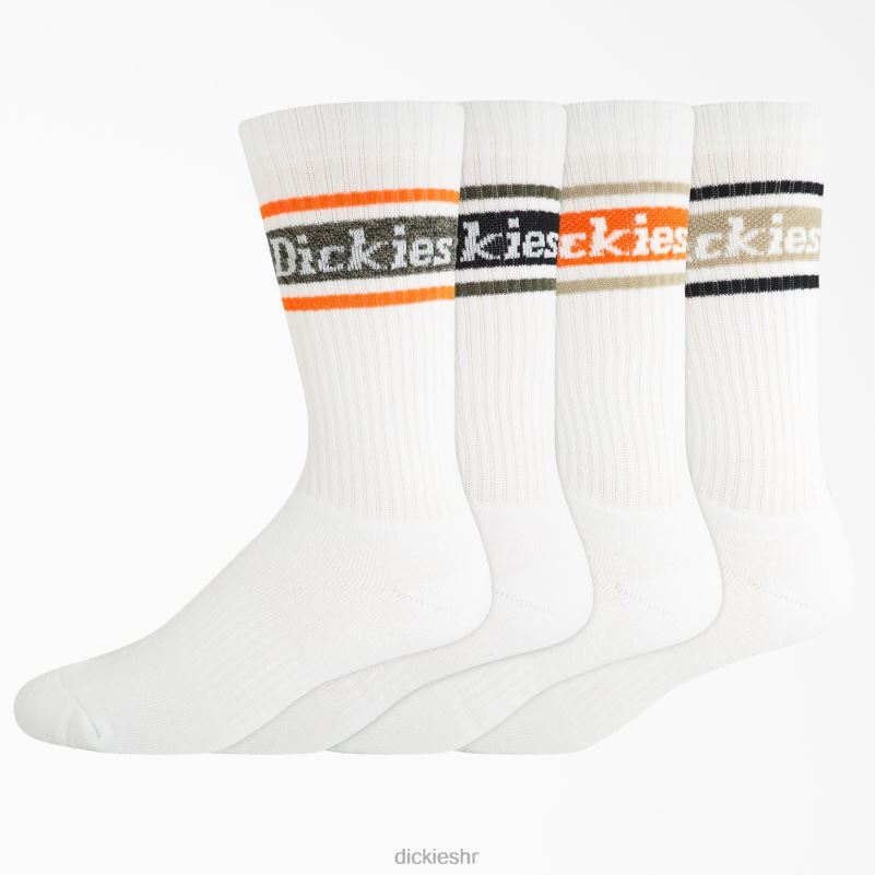 rugby prugaste čarape 4 kom uniseks Dickies bijela višestruka pruga (wms) 6BPL62795 pribor
