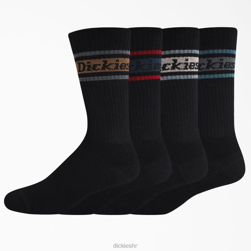 rugby prugaste čarape 4 kom uniseks Dickies crna (bk) 6BPL62785 pribor
