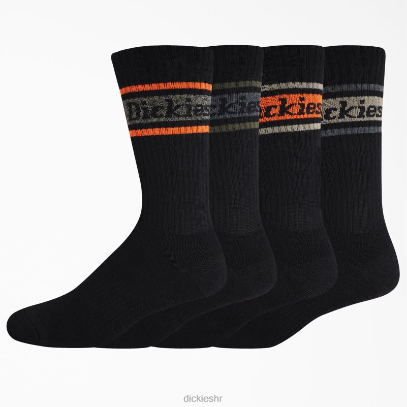 rugby prugaste čarape 4 kom uniseks Dickies crna pruga (bks) 6BPL62786 pribor