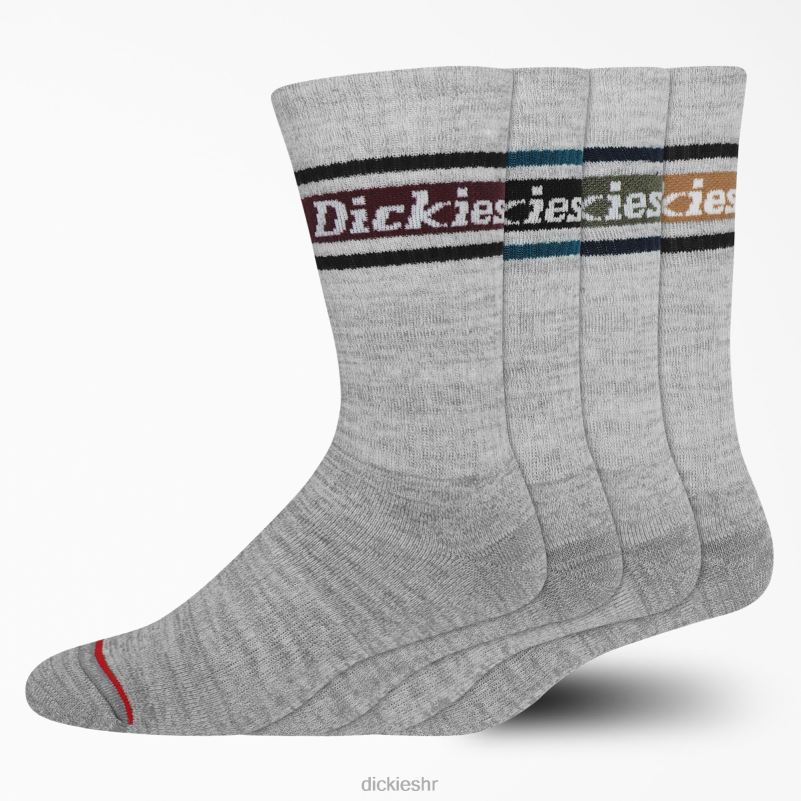 rugby prugaste čarape 4 kom uniseks Dickies siva/jesenska pruga (gsa) 6BPL62789 pribor