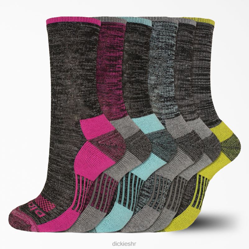 čarape za kontrolu vlage free run crew socks 6 kom žene Dickies crna (bk) 6BPL63006 pribor