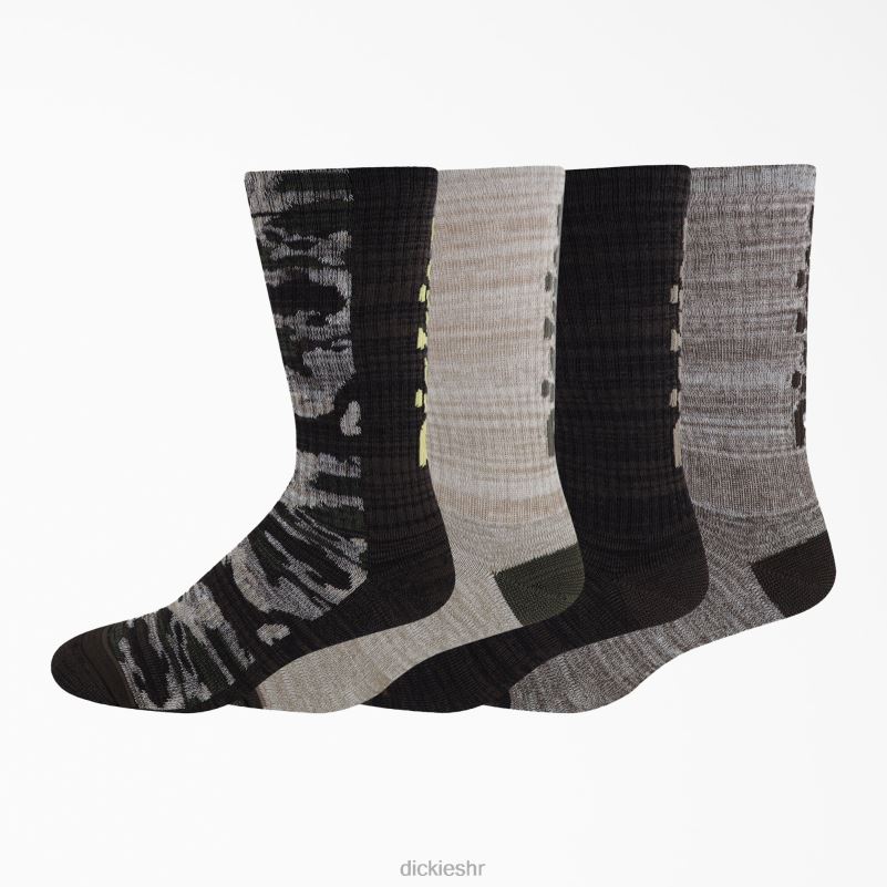 logo camo crew socks 4 kom uniseks Dickies smeđa crna maskirna (bbc) 6BPL62920 pribor