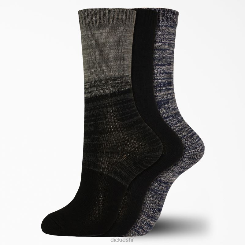 soft marl crew socks 3 kom žene Dickies sivo/crno (grb) 6BPL62999 pribor