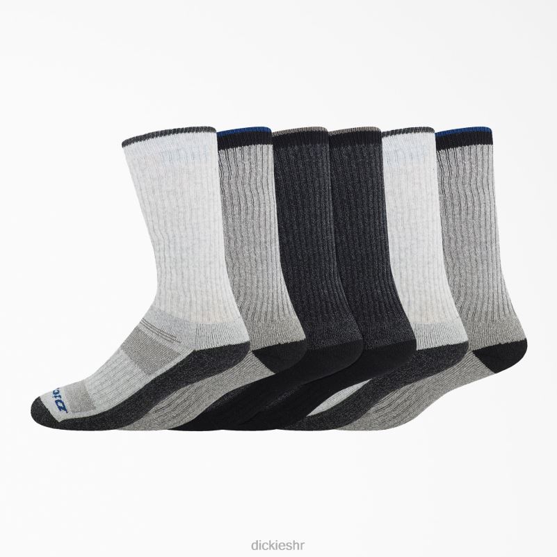 the navigator crew socks 6 kom uniseks Dickies srednje siva (mg) 6BPL63014 pribor