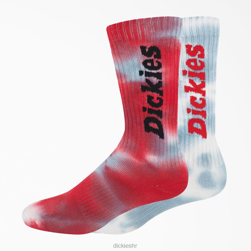 tie-dye crew socks 2 kom uniseks Dickies vezana boja (tdy) 6BPL62931 pribor