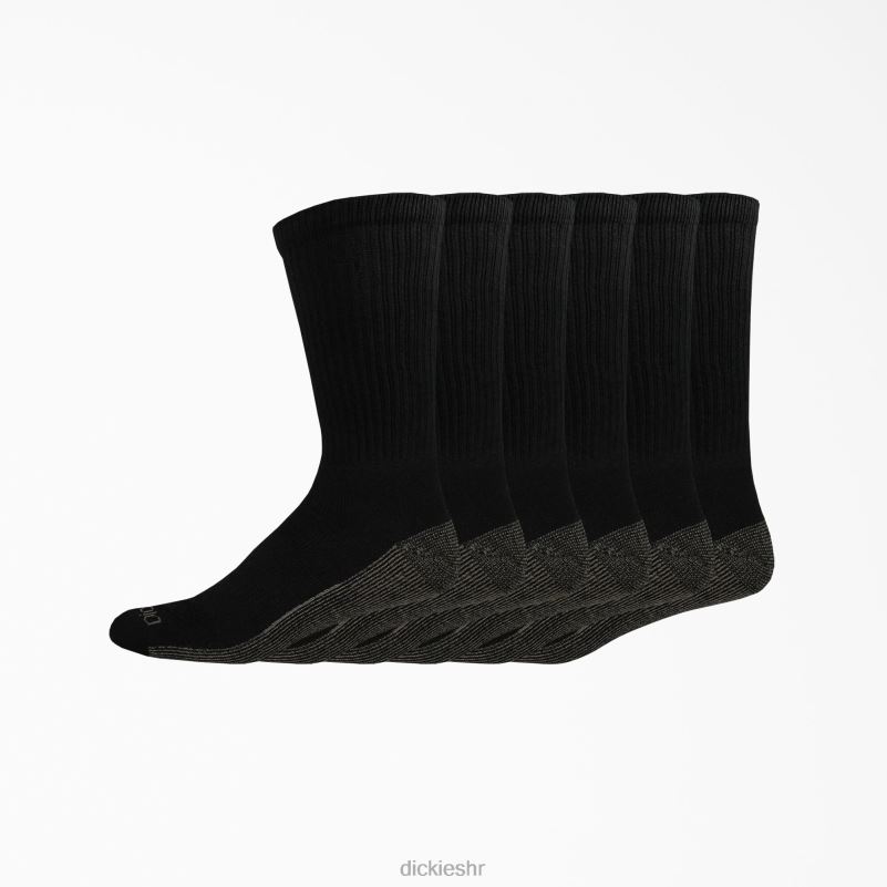 6 kom. radne čarape za kontrolu vlage uniseks Dickies crna (bk) 6BPL62950 pribor