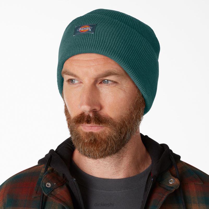 pletena kapa s manšetama uniseks Dickies Lincoln Green (ln) 6BPL61490 pribor