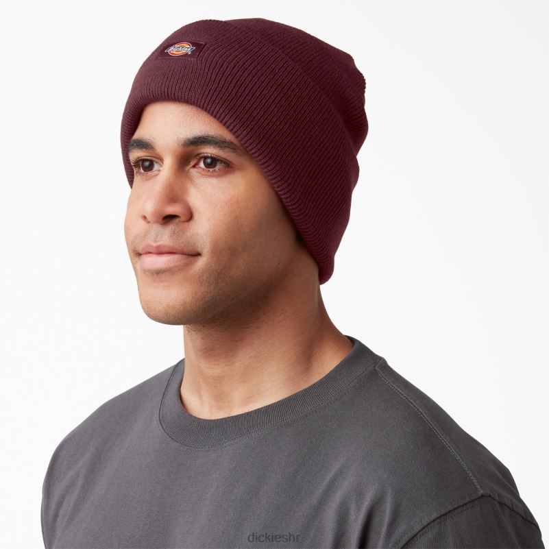 pletena kapa s manšetama uniseks Dickies bordo (od) 6BPL61482 pribor