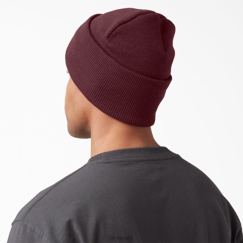 pletena kapa s manšetama uniseks Dickies bordo (od) 6BPL61482 pribor