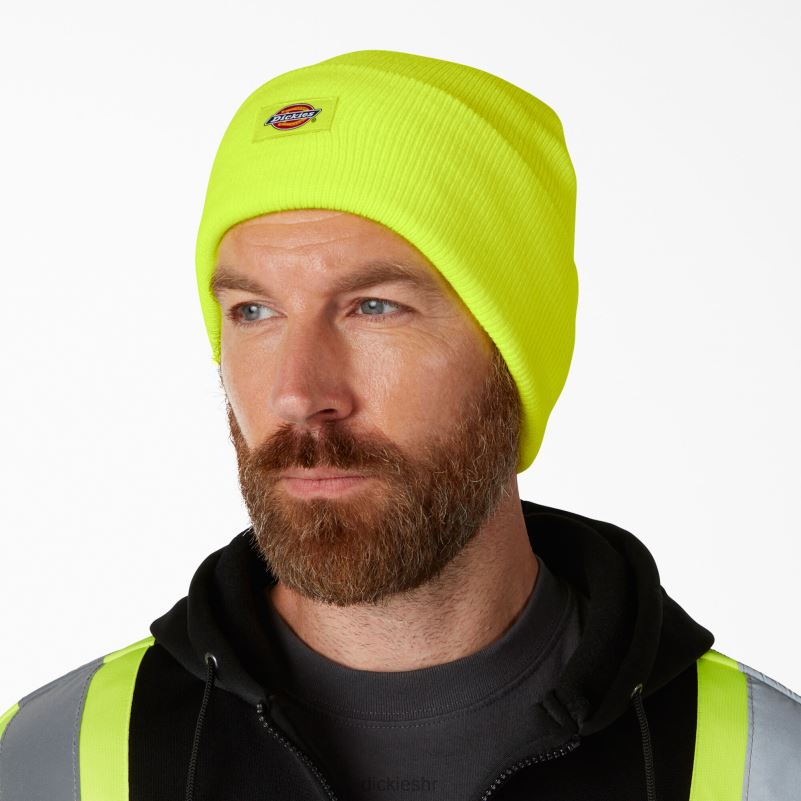 pletena kapa s manšetama uniseks Dickies neon žuta (ew) 6BPL61487 pribor
