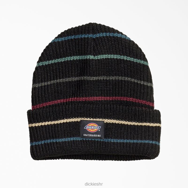 skateboarding kapa s manžetama uniseks Dickies crne pruge (b2r) 6BPL62821 pribor