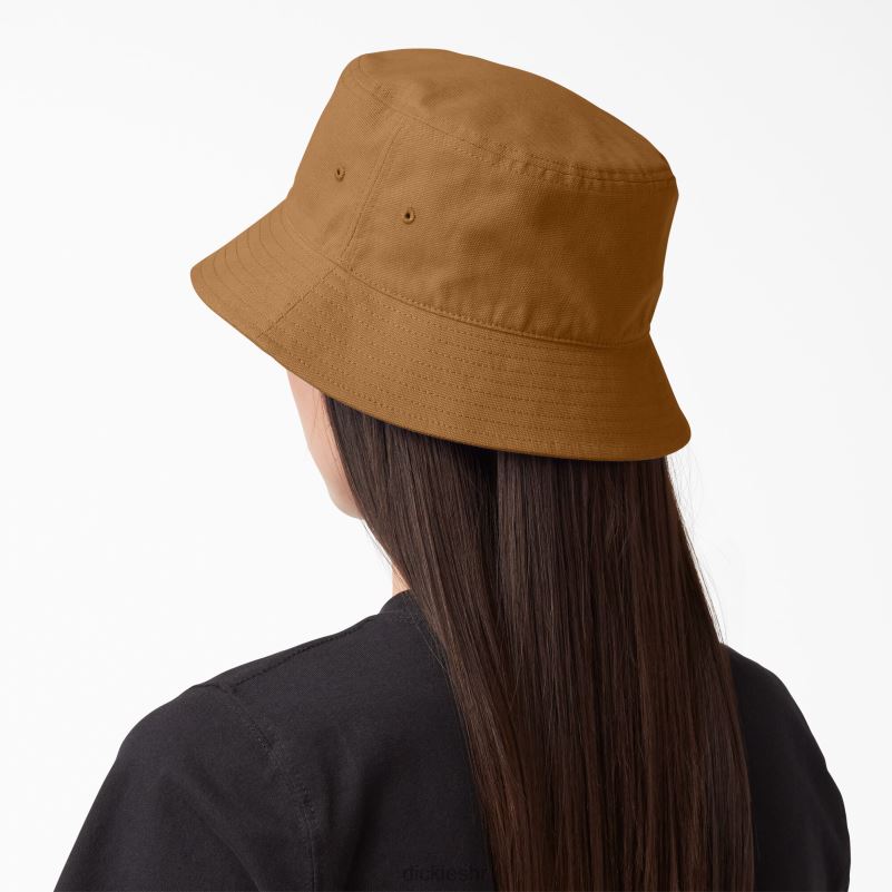 script logo platneni šešir s kantom uniseks Dickies smeđa patka (bd) 6BPL62915 pribor
