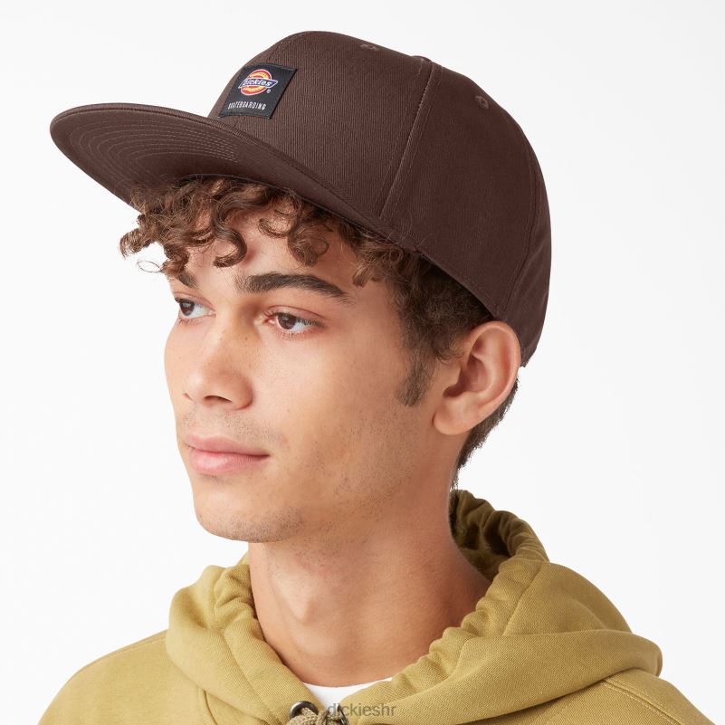 skateboarding ravna kapa uniseks Dickies čokoladno smeđa (cb) 6BPL62844 pribor