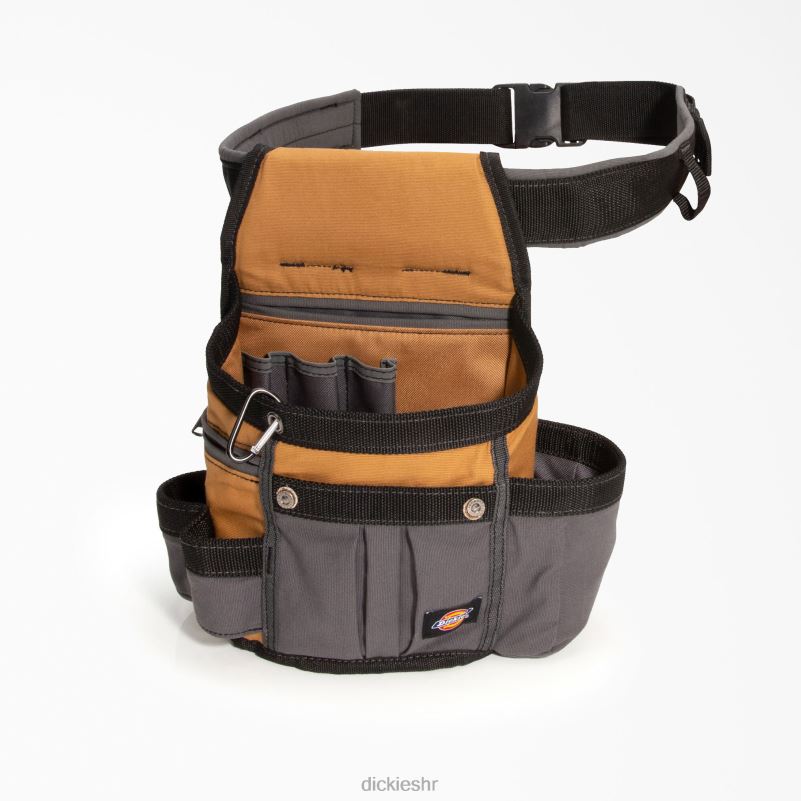 Torbica s 8 džepova i podstavljeni remen uniseks Dickies smeđa patka (bd) 6BPL62955 pribor