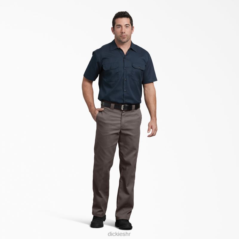 874 flex radne hlače muškarci Dickies tamno smeđa (db) 6BPL623 radna odjeća