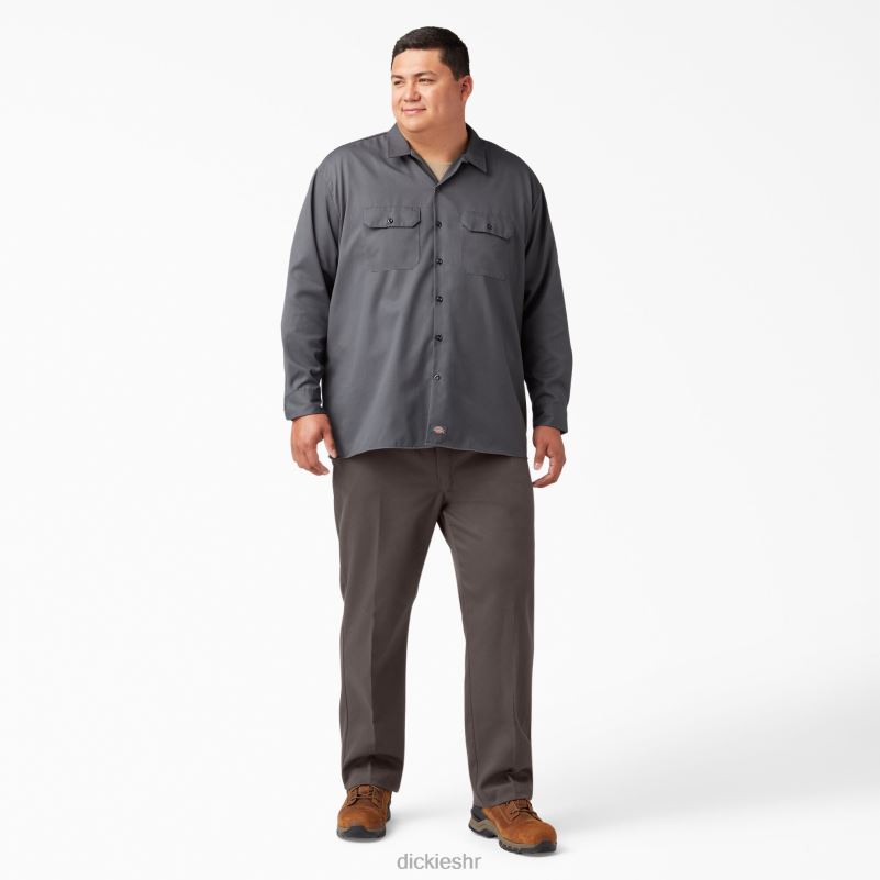 874 flex radne hlače muškarci Dickies tamno smeđa (db) 6BPL623 radna odjeća