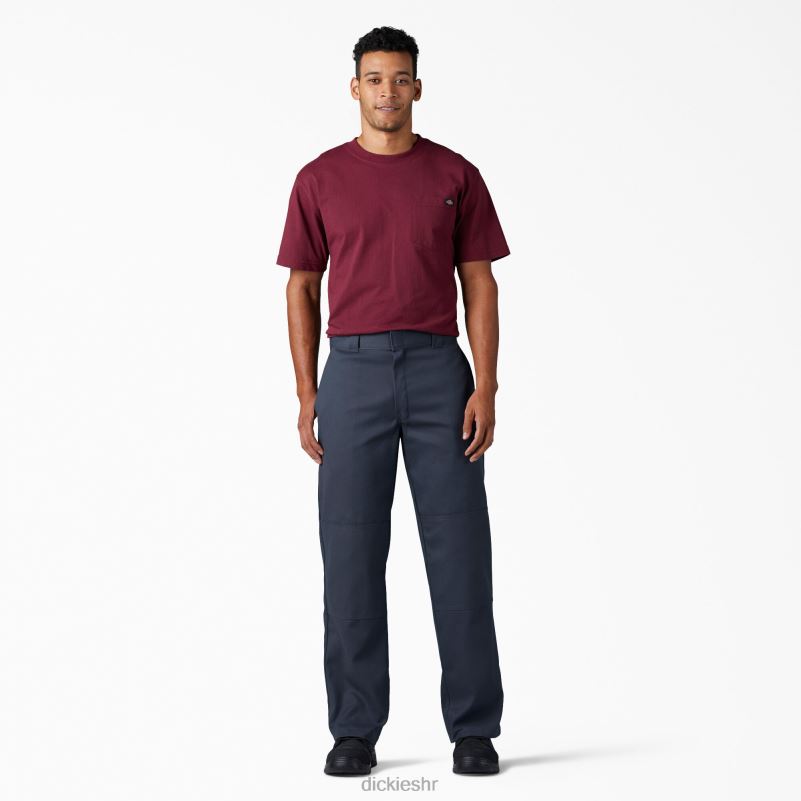 fleksibilne radne hlače slobodnog kroja s dva koljena muškarci Dickies tamnoplava (dn) 6BPL6134 radna odjeća