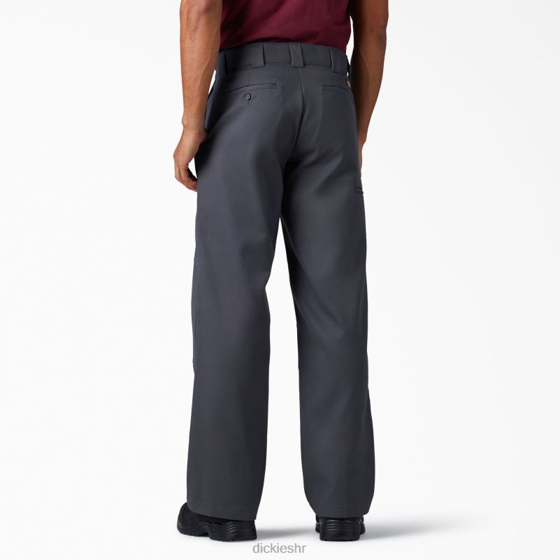 fleksibilne radne hlače slobodnog kroja s dva koljena muškarci Dickies ugljen siva (ch) 6BPL6133 radna odjeća