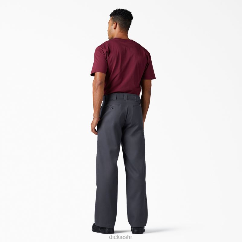 fleksibilne radne hlače slobodnog kroja s dva koljena muškarci Dickies ugljen siva (ch) 6BPL6133 radna odjeća