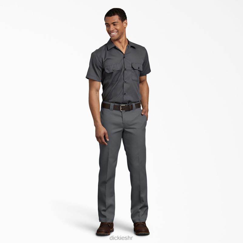 flex radne hlače uskog kroja muškarci Dickies ugljen siva (ch) 6BPL6153 radna odjeća