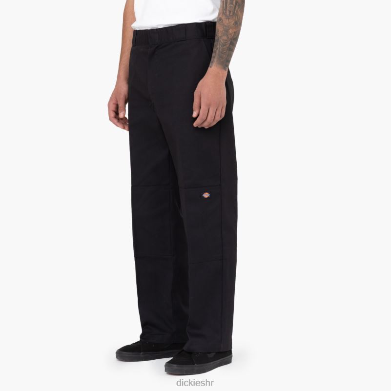 široke radne hlače s dva koljena muškarci Dickies crna (bk) 6BPL626 radna odjeća