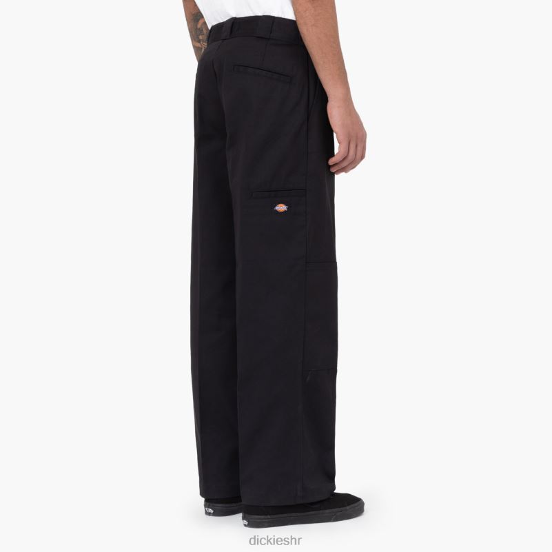 široke radne hlače s dva koljena muškarci Dickies crna (bk) 6BPL626 radna odjeća