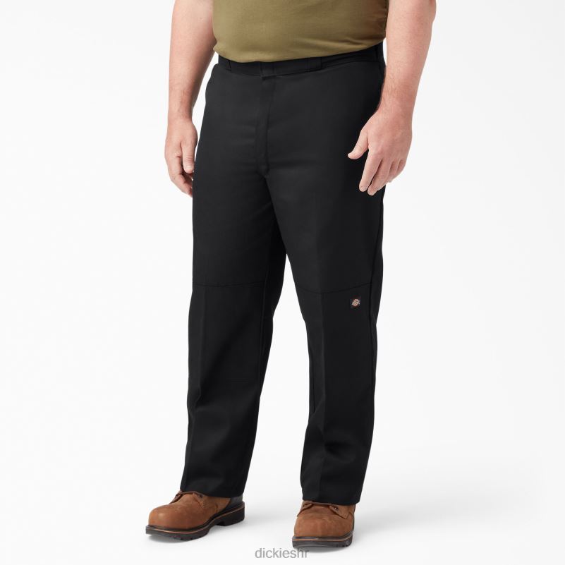 široke radne hlače s dva koljena muškarci Dickies crna (bk) 6BPL626 radna odjeća