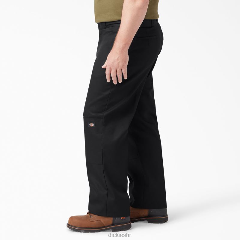 široke radne hlače s dva koljena muškarci Dickies crna (bk) 6BPL626 radna odjeća