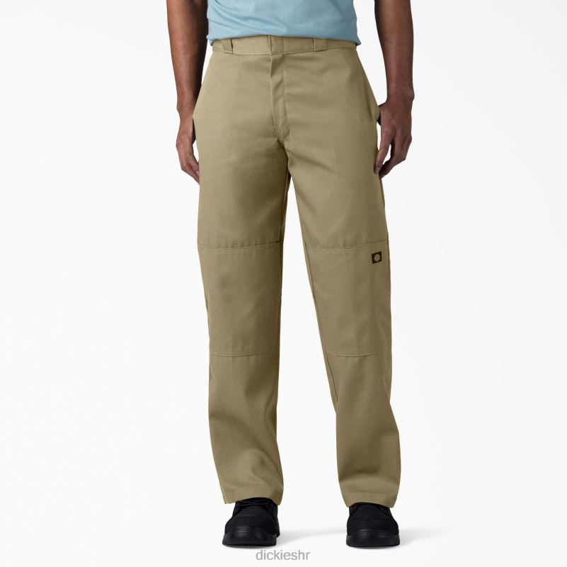 široke radne hlače s dva koljena muškarci Dickies kaki (kh) 6BPL630 radna odjeća