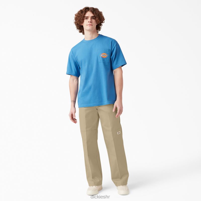 široke radne hlače s dva koljena muškarci Dickies kaki (kh) 6BPL630 radna odjeća