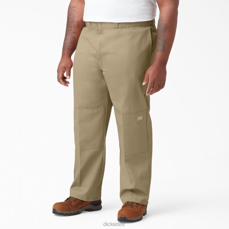 široke radne hlače s dva koljena muškarci Dickies kaki (kh) 6BPL630 radna odjeća